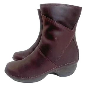 Merrell Emma Brunette Mocha Leather Waterproof Side Zip Comfort Boot W 11